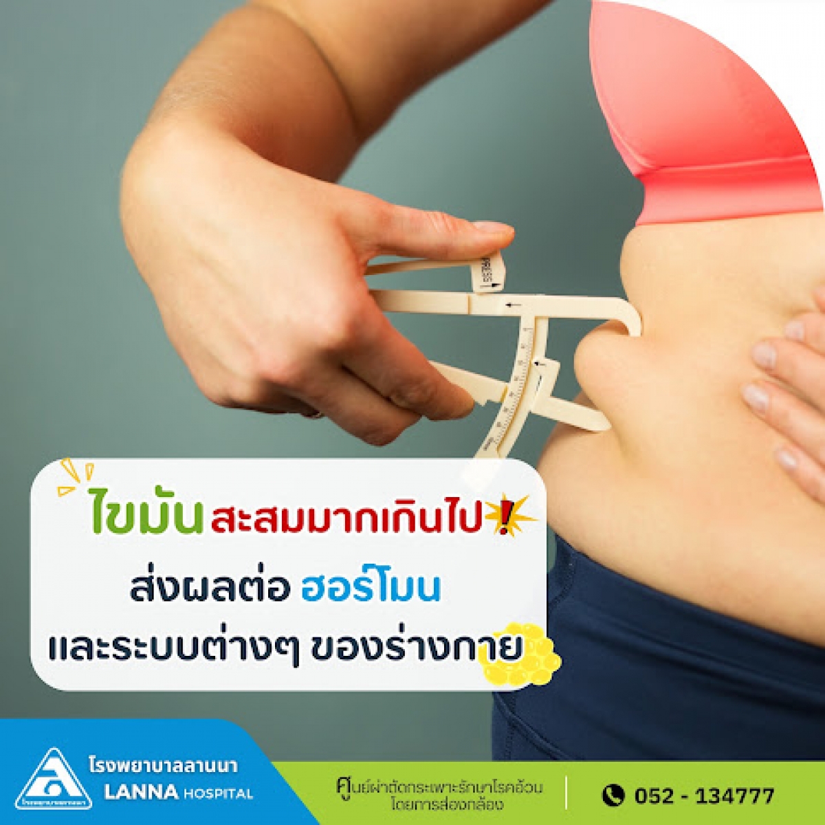 ไขมันสะสมมากเกินไป ส่งผลต่อฮอร์โมนและระบบต่างๆ ของร่างกาย