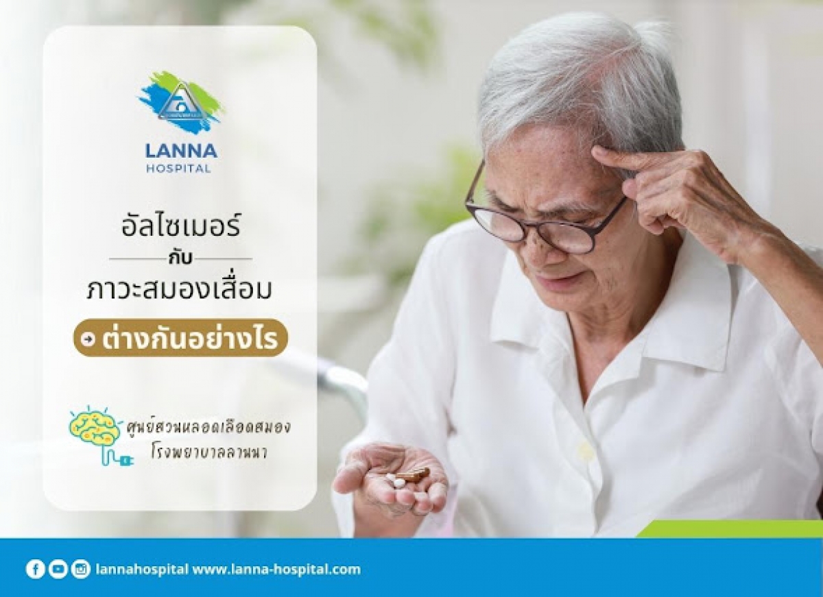 อัลไซเมอร์ กับ ภาวะสมองเสื่อม ต่างกันอย่างไร?