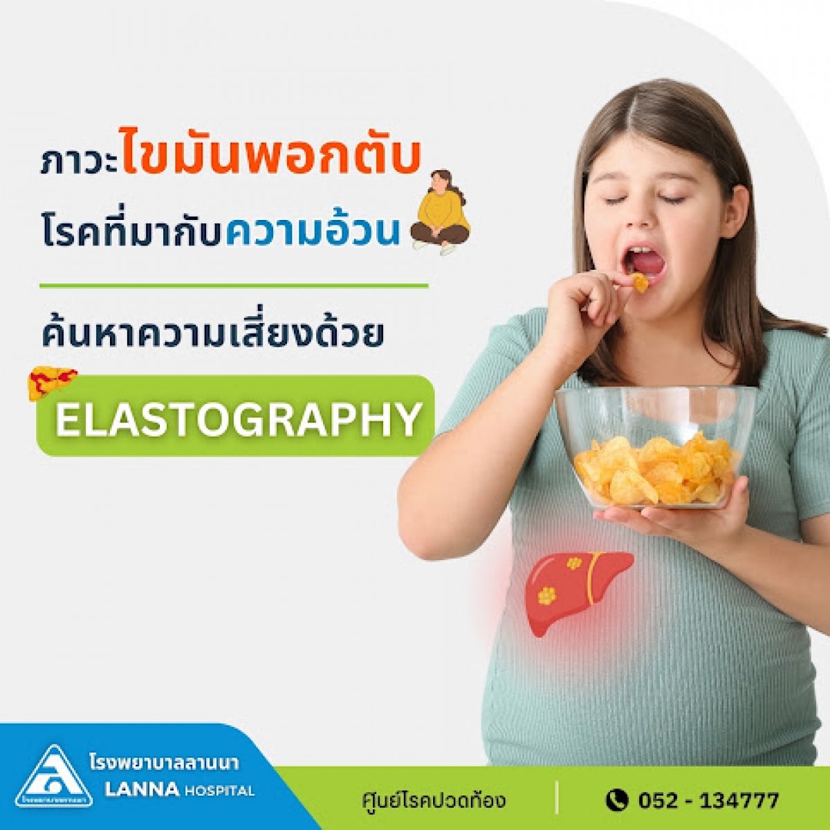 ภาวะไขมันพอกตับ โรคที่มากับความอ้วน ค้นหาความเสี่ยงด้วย ELASTOGRAPHY
